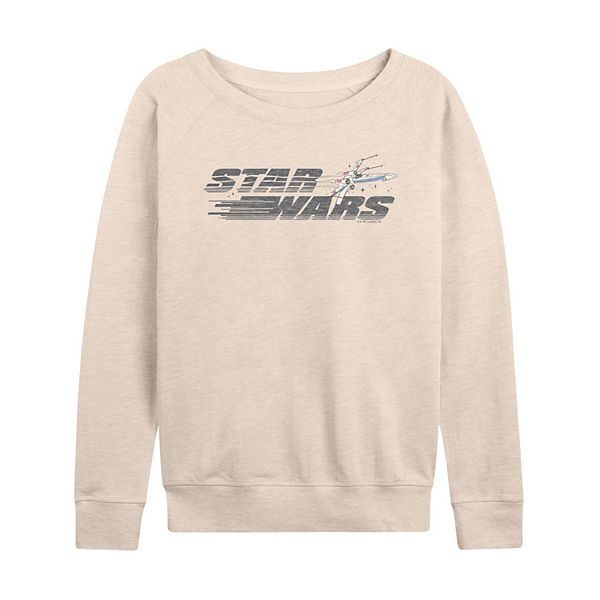 

Женская футболка с длинным рукавом x-wing distressed french terry Star Wars