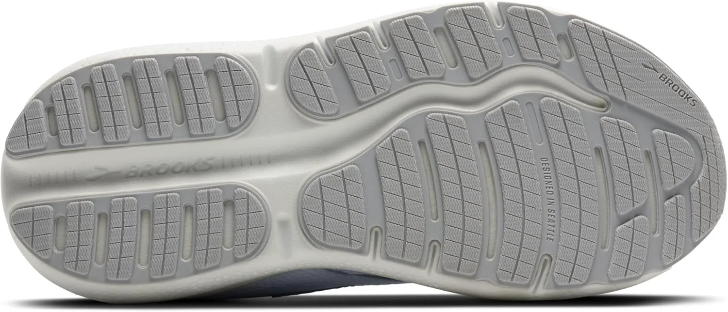 Мужские кроссовки Brooks Ghost Max из замши и кожи нейтральной модели для бега и ходьбы, белый — фото 3