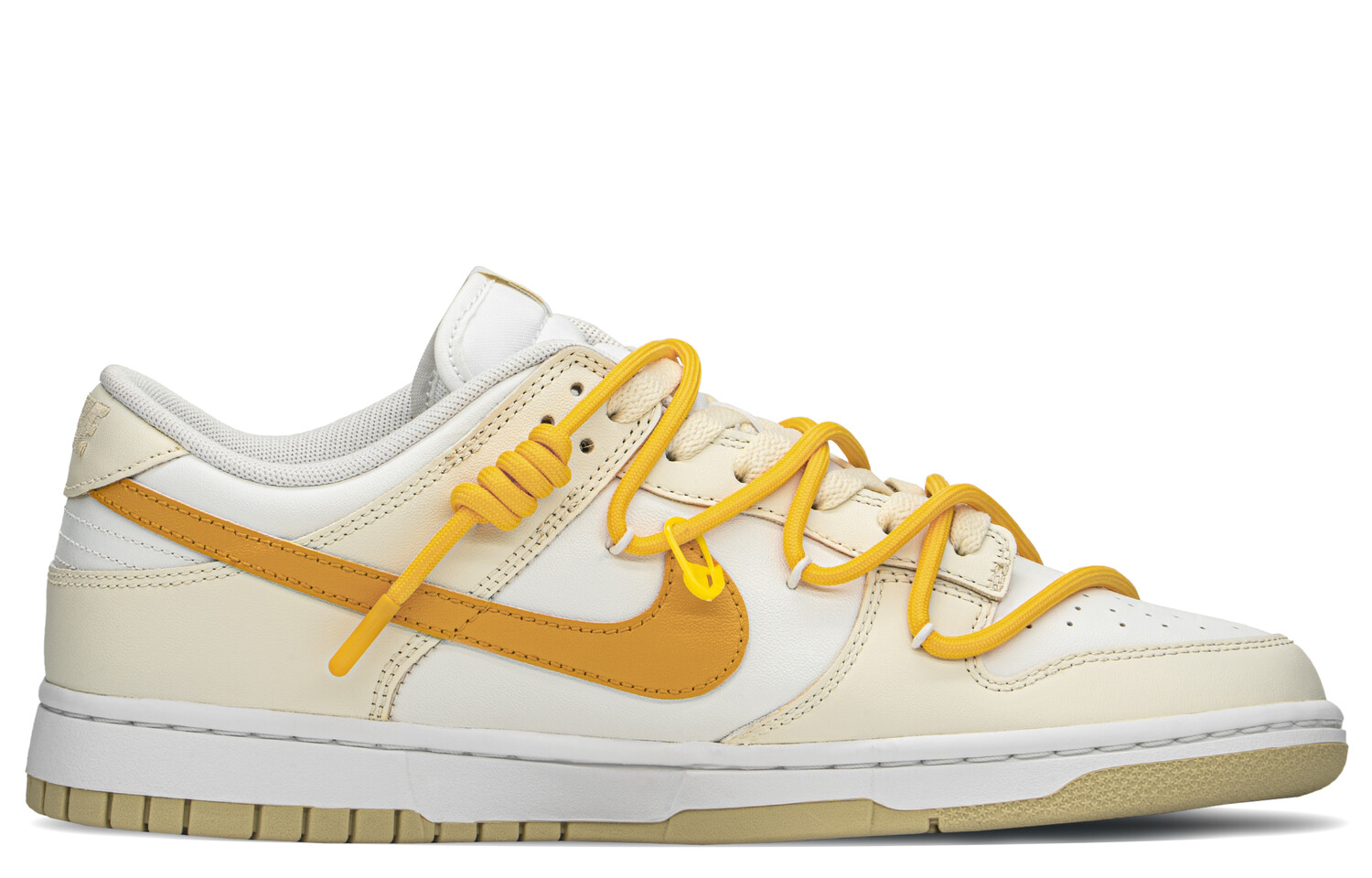 

Кроссовки Nike Dunk Skateboard Shoes Men Low-Top White Yellow