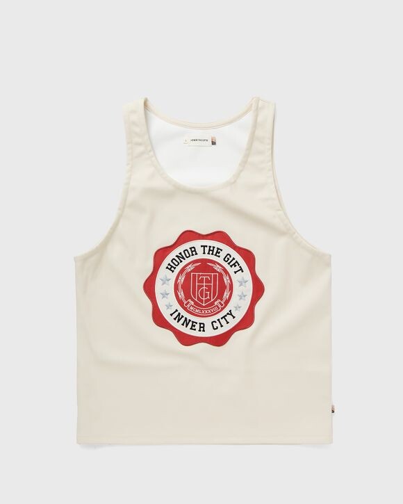 

Футболка Honor The Gift Vegan Leather Tank, цвет bone