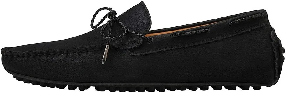 Мужские мокасины ANUFER из искусственной кожи, модель Penny Loafers, черный — фото 3