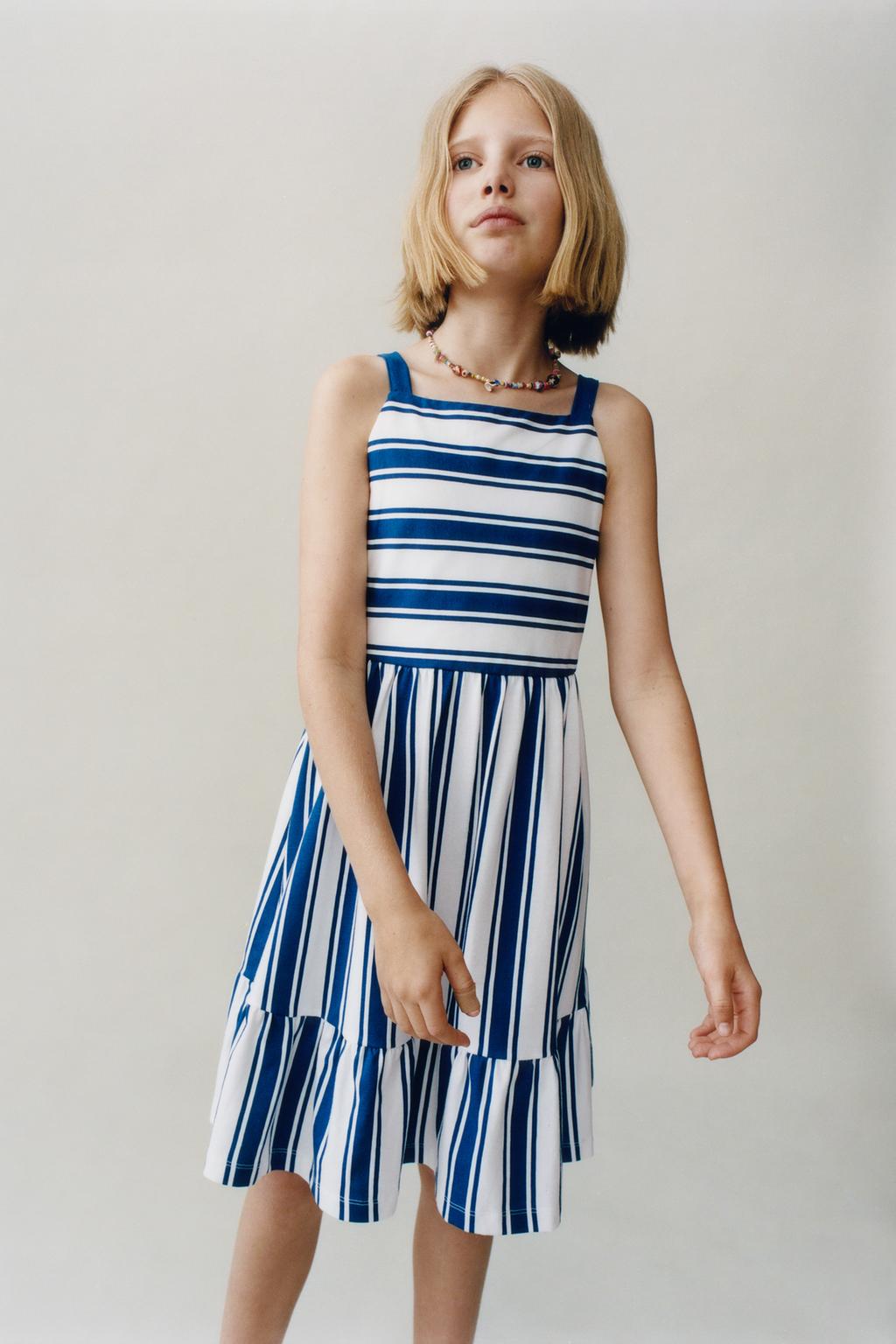 

Платье в бретонскую полоску ZARA, синий