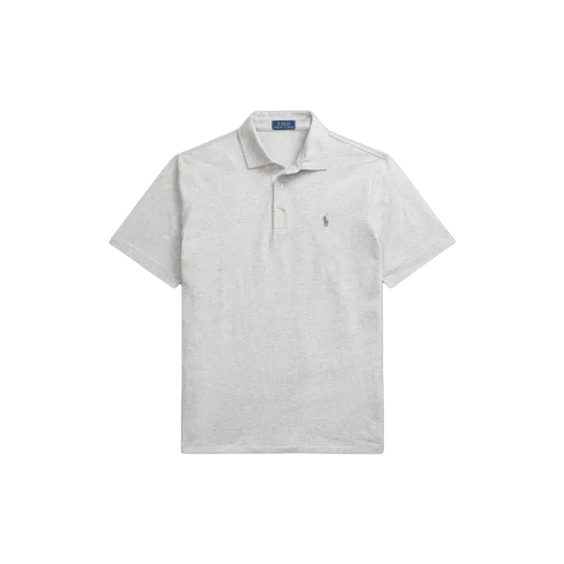 Polo Ralph Lauren Мужская рубашка-поло серого цвета — фото 3