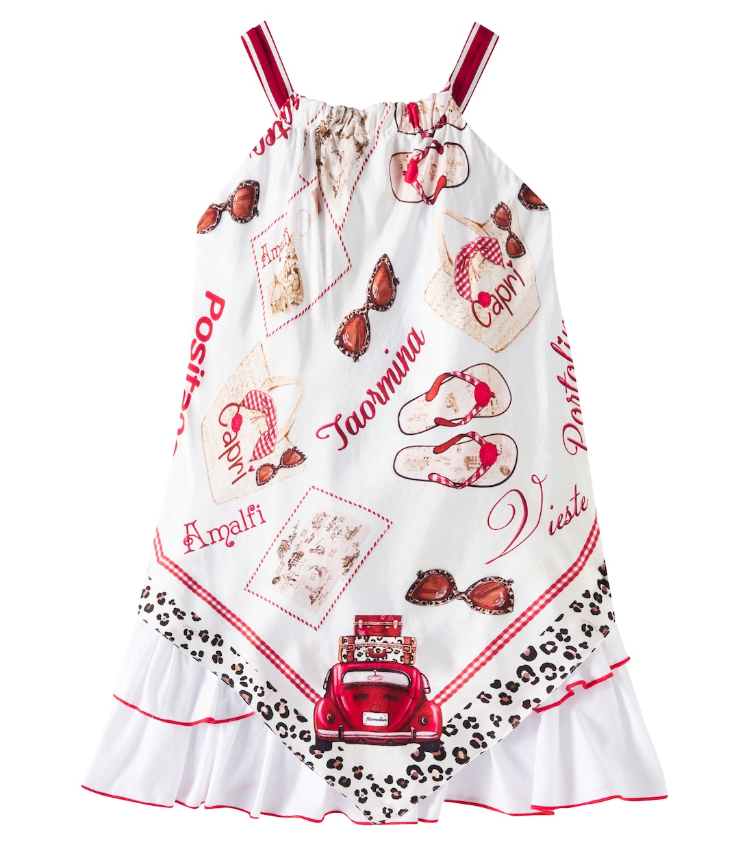 

Платье с шарфом Monnalisa, Rosso