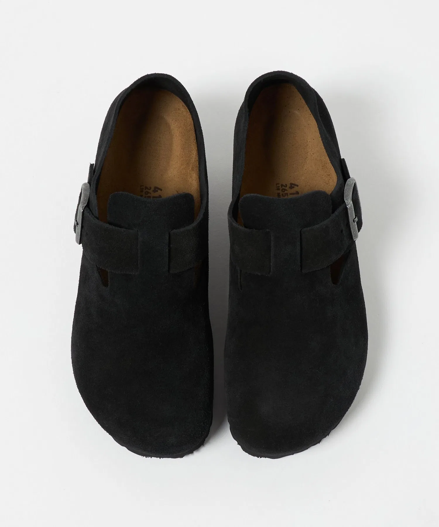 Мужские кожаные клоги BIRKENSTOCK London чёрные — фото 3