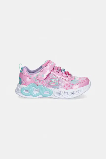 Кроссовки детские INFINITE HEART LIGHTS Skechers, розовый — фото 2