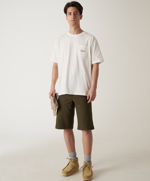 

Футболка с коротким рукавом, с вышитым логотипом и нагрудным карманом Eddie Bauer, розовый