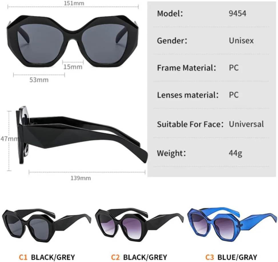 

Солнцезащитные очки в стиле ретро 2027 года для женщин, увеличенного размера, с нестандартной квадратной оправой, защита от ультрафиолета UV400 MTZJH, Purple