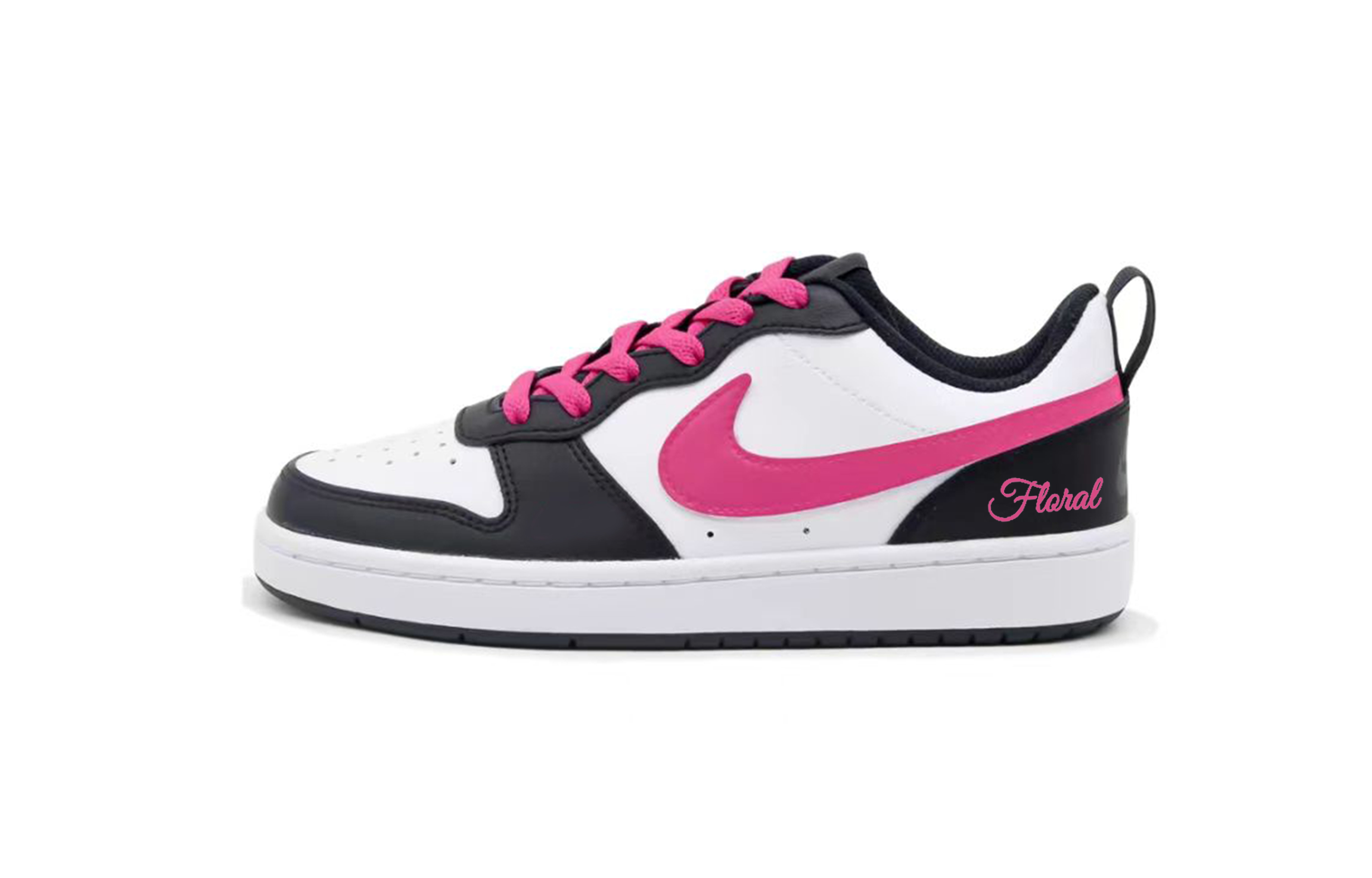

Nike Детские кроссовки для скейтбординга Court Borough 2, быстросохнущие, легкие, с амортизацией, с низким верхом, ярко-розовые, для подростков