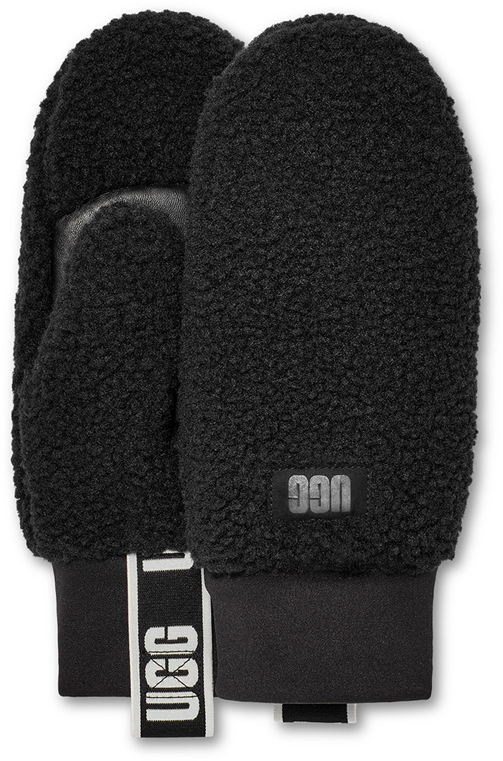 

Ugg Перчатки Fluff logo tape black s/m