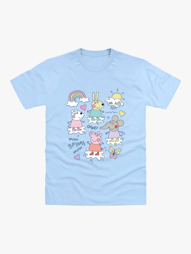

Футболка Brand Threads Splash Peppa Pig, Blue/Multi