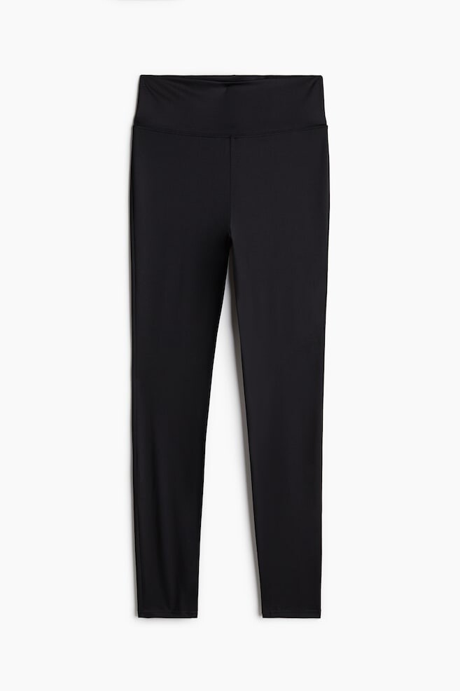 

Хлопковые леггинсы H&M, черный