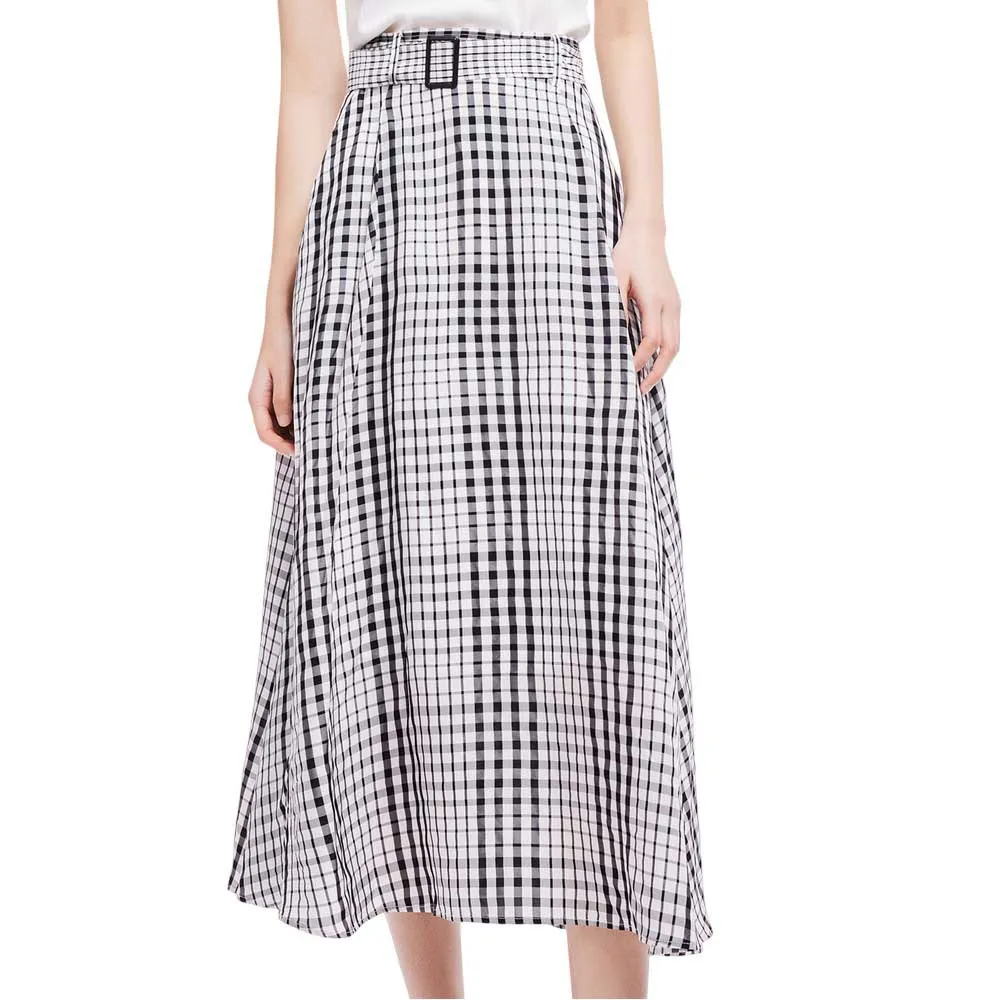 

Юбка Lily Vintage paid midi skirt, серый