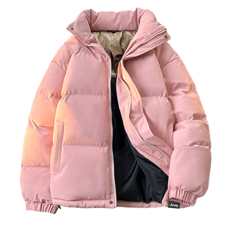 

Пуховик Unisex Stand Collar утепленный стеганый Jeep, розовый