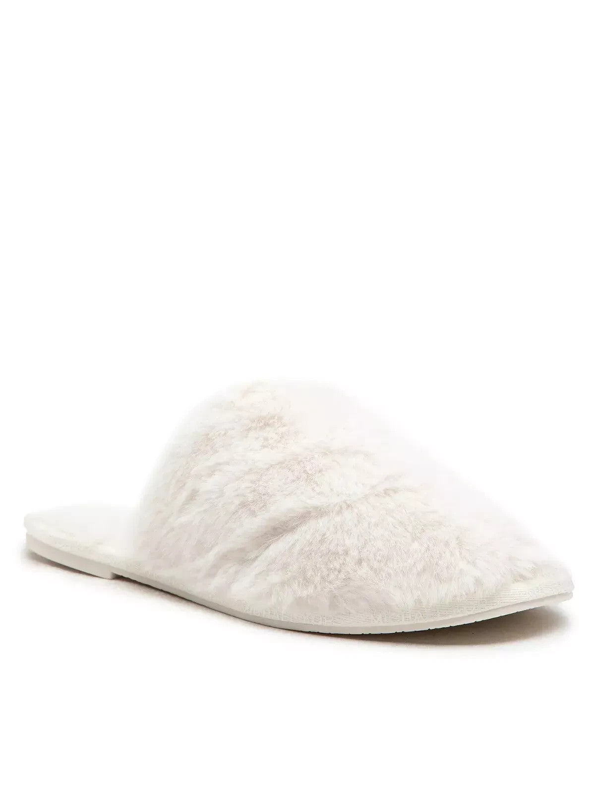 Женские белые тапочки-слипоны из искусственного меха Michael Kors Frieda 40F2FRFA1D JOBB1633