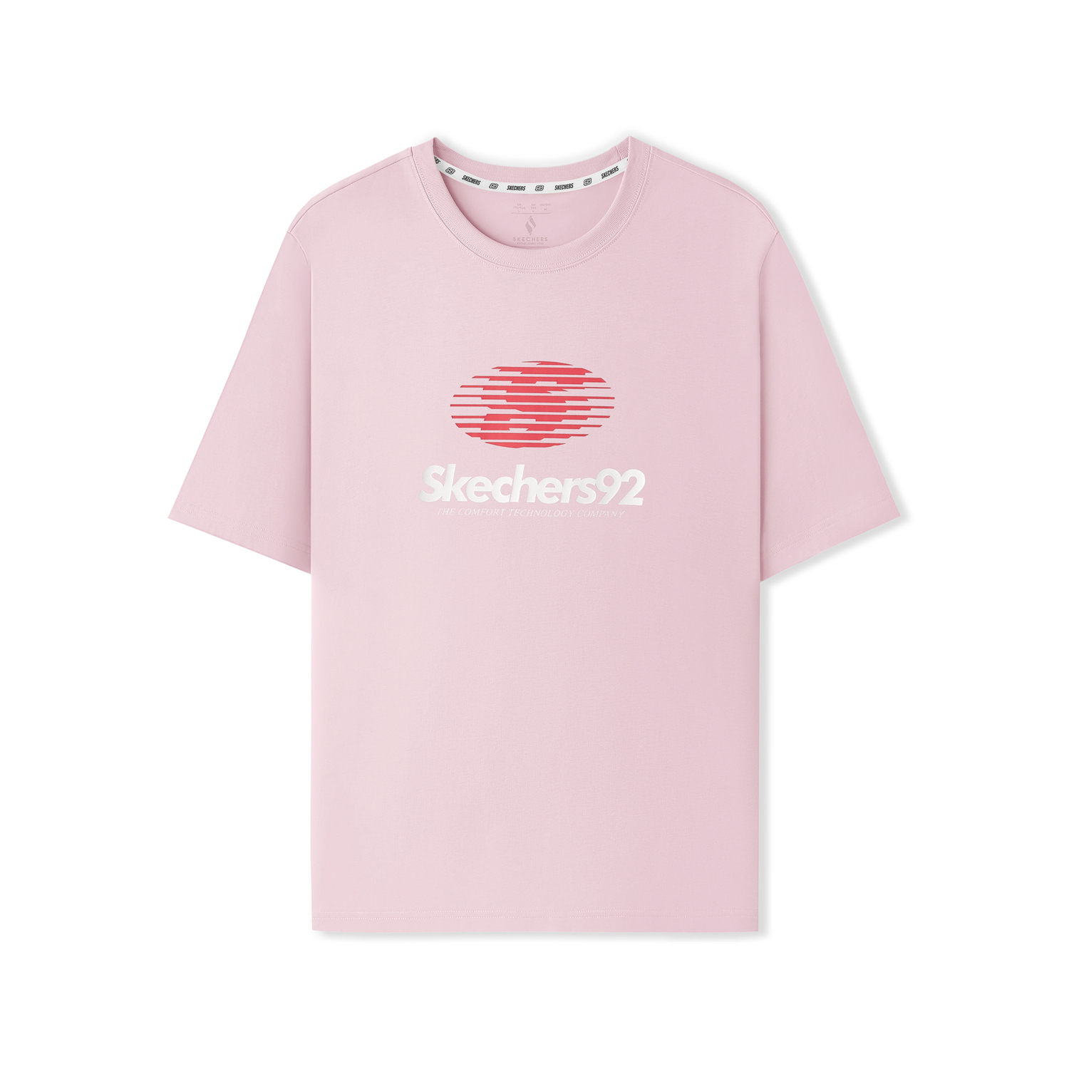 

Футболка Unisex Sports Life Collection серо-розовая Skechers, розовый