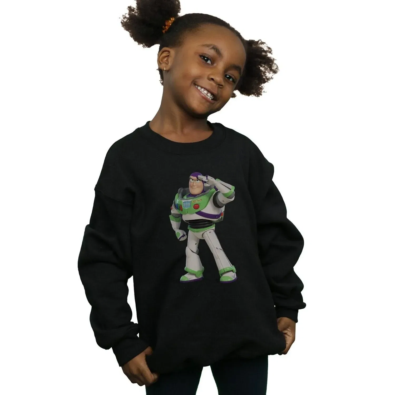 Детская толстовка с принтом Buzz Lightyear Disney, черный