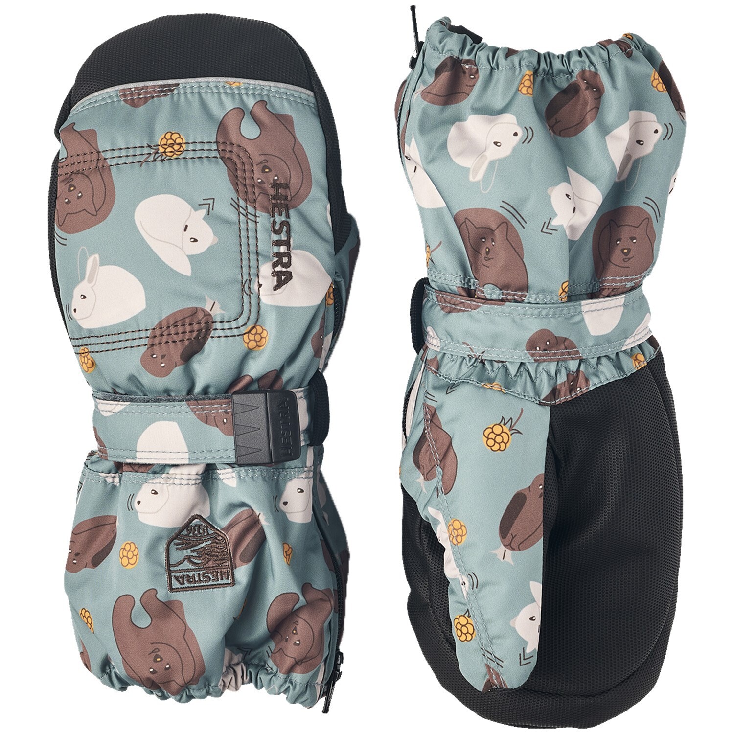 

Рукавицы Hestra Baby Zip Long, цвет Sea Blue Print