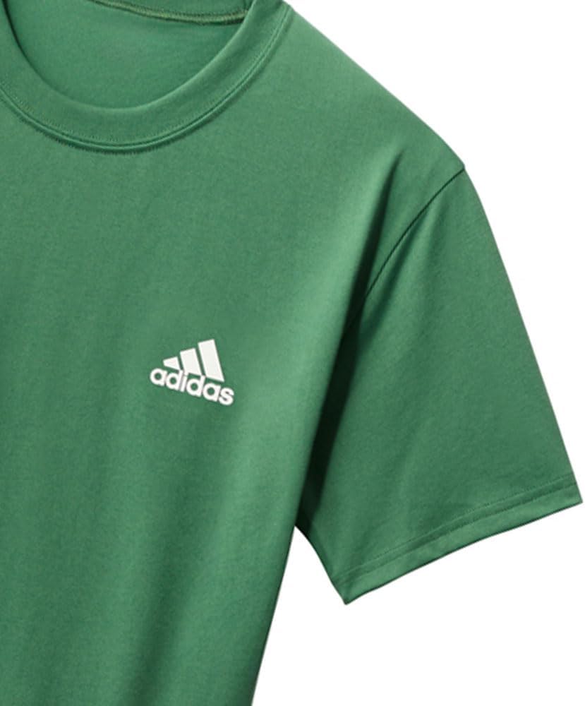 Мужская футболка с круглым вырезом Adidas, зеленый — фото 4