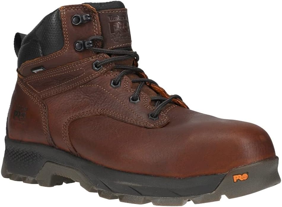 Timberland мужские рабочие ботинки Titan Ev 6 Inch Waterproof Composite Toe - коричневые, Brown/Black — фото 2