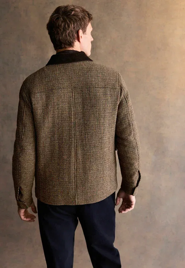 Куртка Regular Fit Signature Harris Tweed Light Jacket Next, коричневый — фото 3