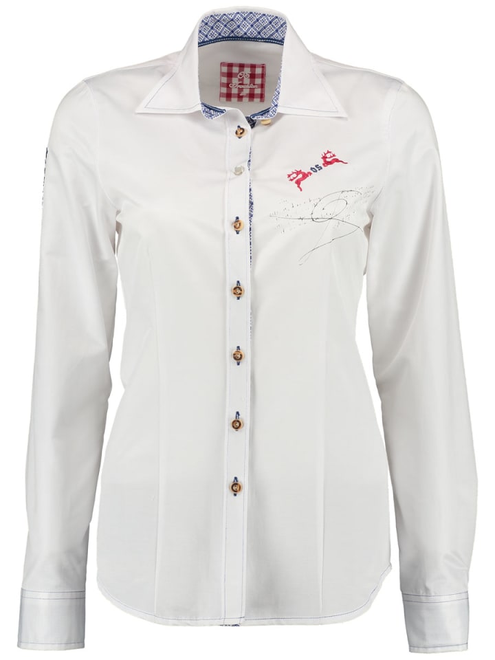 

OS-Trachten Традиционная ирамиская блузка белого цвета