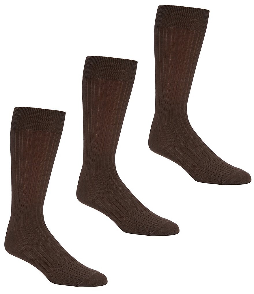 

Однотонные классические носки Gold Label Roundtree & Yorke, 3 пары, коричневый