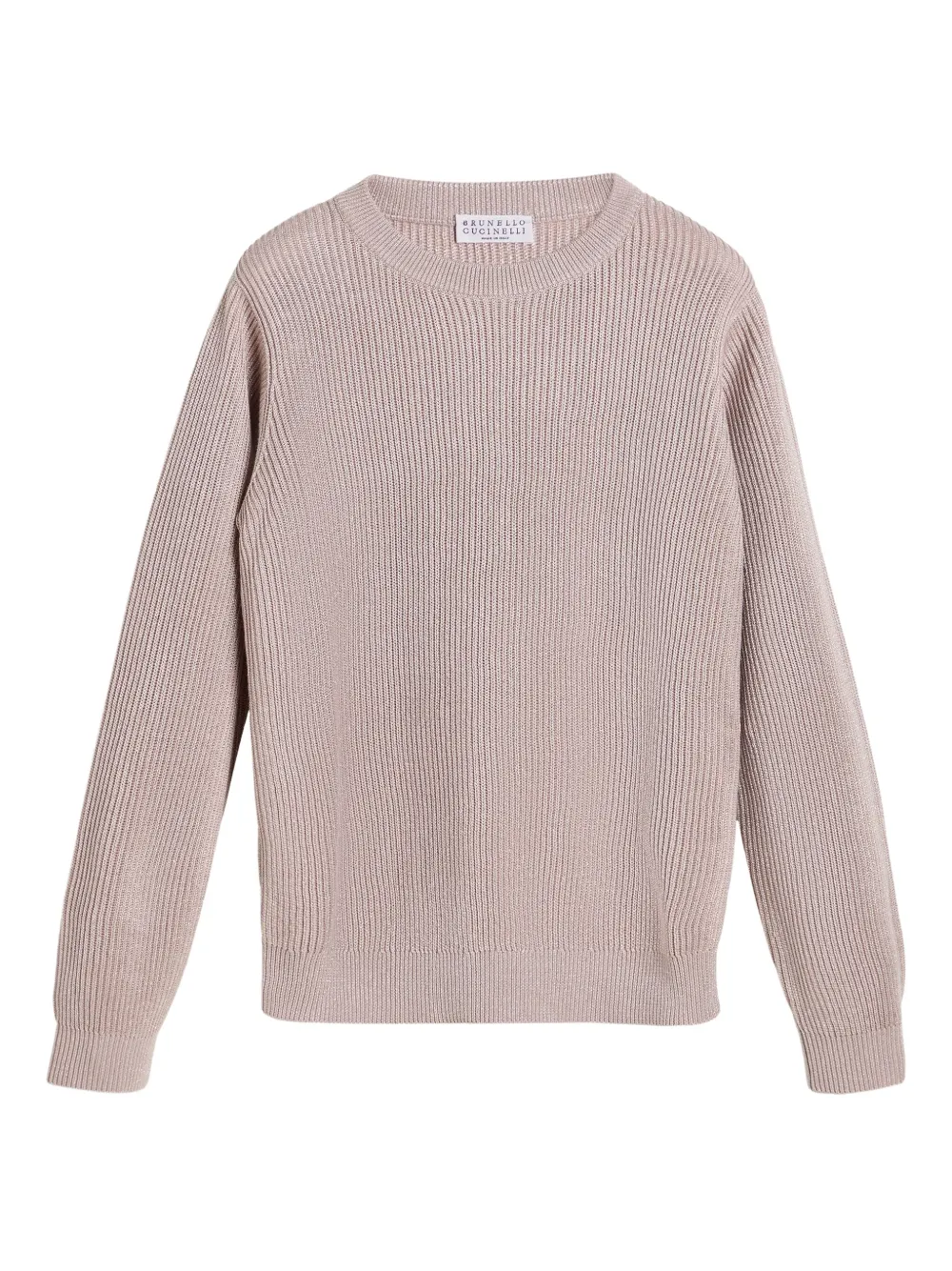 

Свитер с круглым вырезом Brunello Cucinelli Kids, розовый