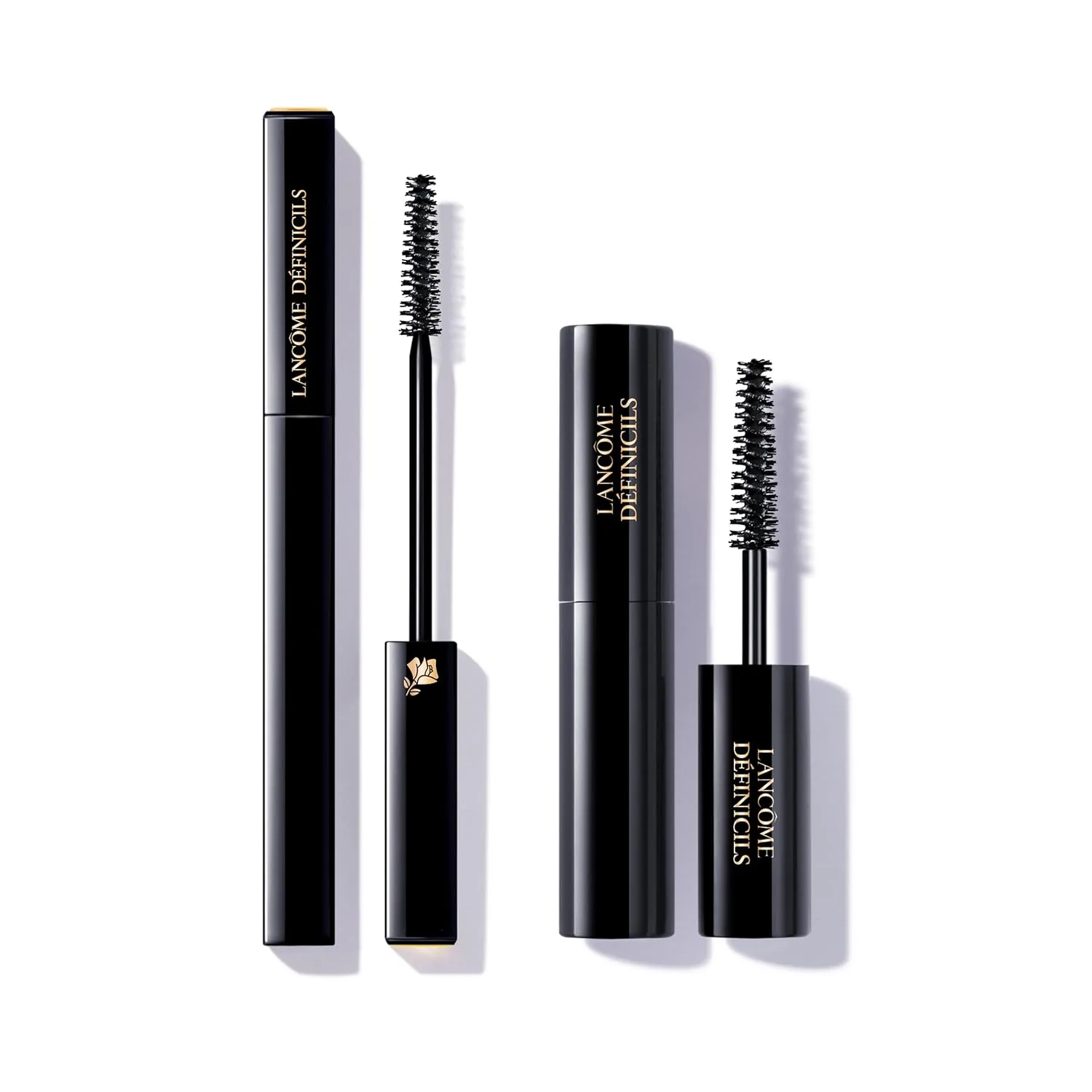 Тушь для ресниц Lancôme Définicils Defining & Lengthening Black Mascara Duo - для выразительных, удлиненных и естественно выглядящих ресниц - набор в полноразмерном и дорожном форматах, Black