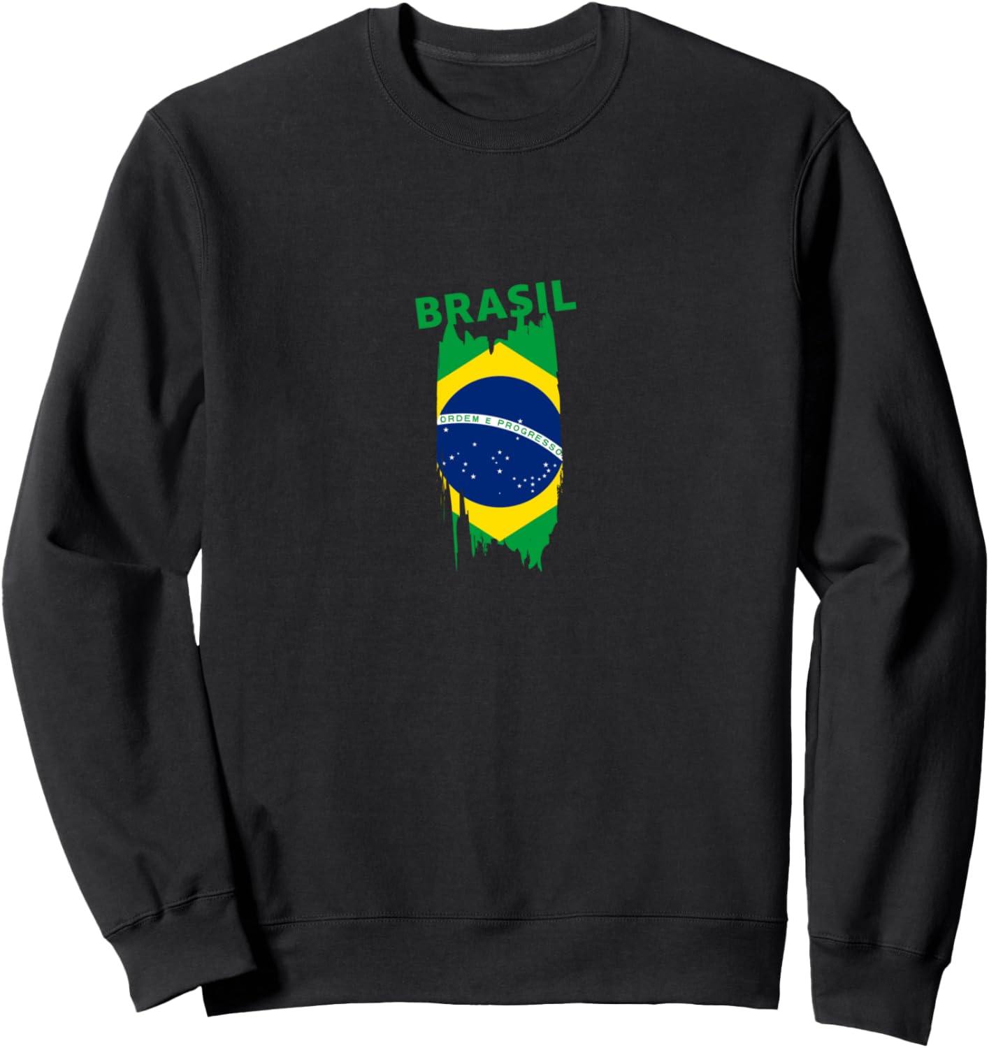 

Толстовка с флагом Бразилии Brasil, черный