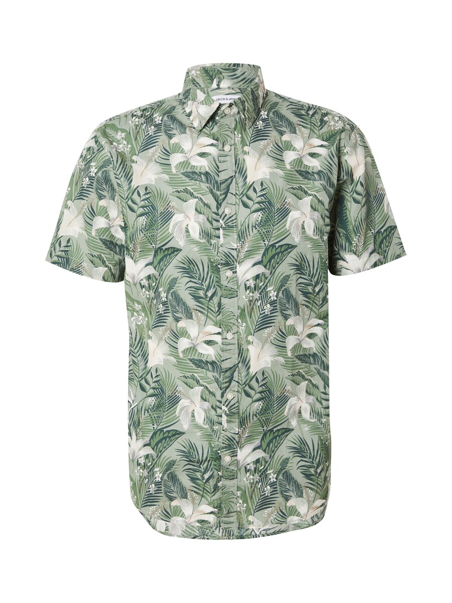 

Удобная рубашка на пуговицах JACK & JONES JJHawaii, цвет Fir/Pastel green