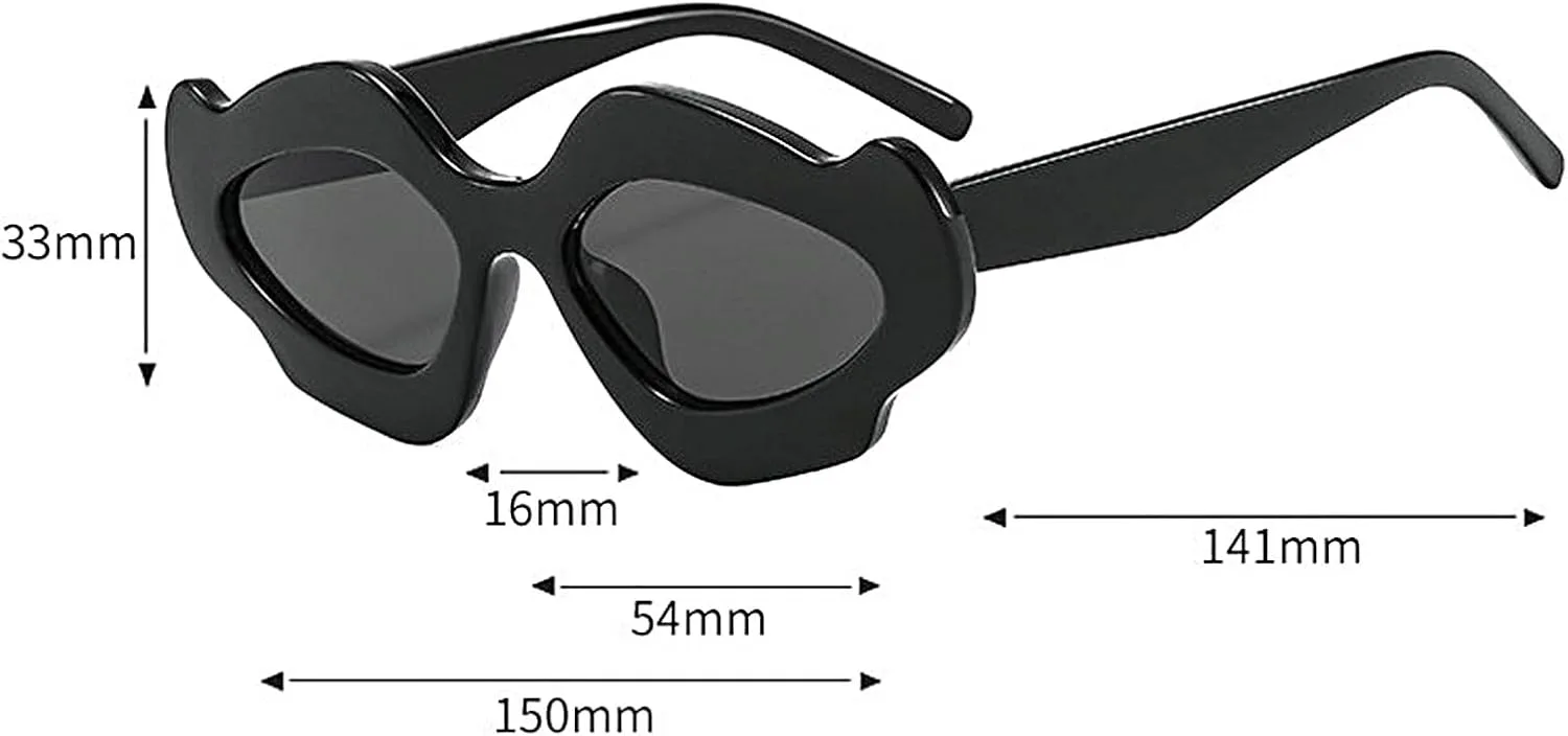 

COTIA Модные нестандартные панк-солнцезащитные очки для женщин и мужчин, трендовые очки в форме облаков, очки для вечеринок, очки с индивидуальным стилем, Yellow Grey