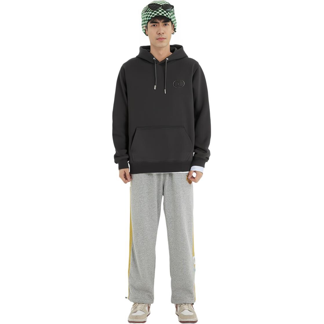 Ежеквартальные новинки Толстовка мужская черная Dior, черный — фото 4
