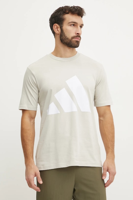 

Футболка хлопковая Essentials Adidas, бежевый