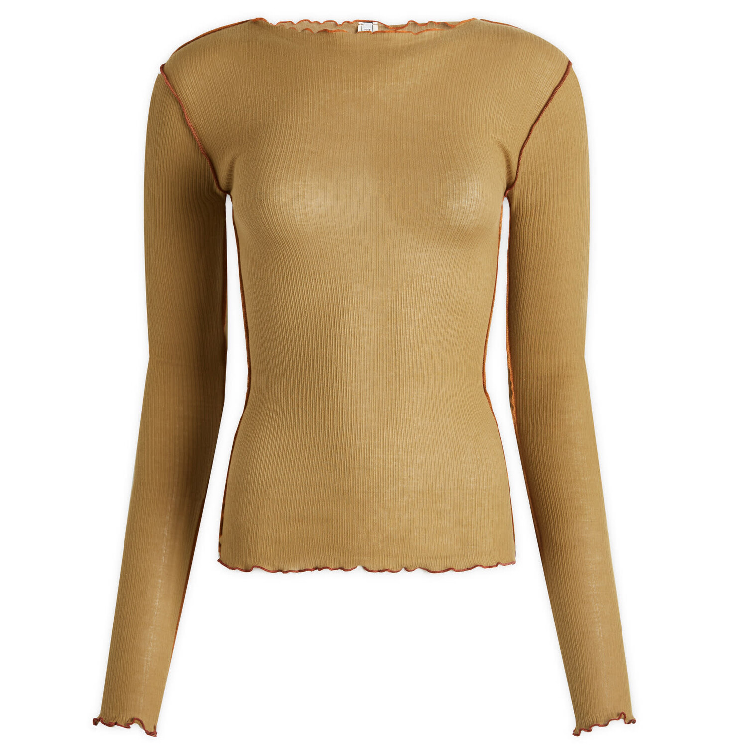 

Лонгслив Baserange Vein Long Sleeve Top, оранжевый