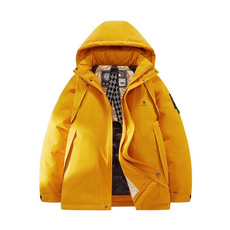 

Пуховик Unisex Hooded Thickened VanCamel, желтый