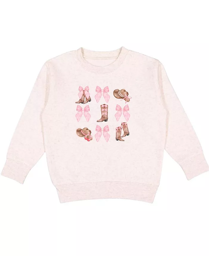 

Свитшот Coquette Cowgirl для девушек plus-size Sweet Wink, коричневый/бежевый