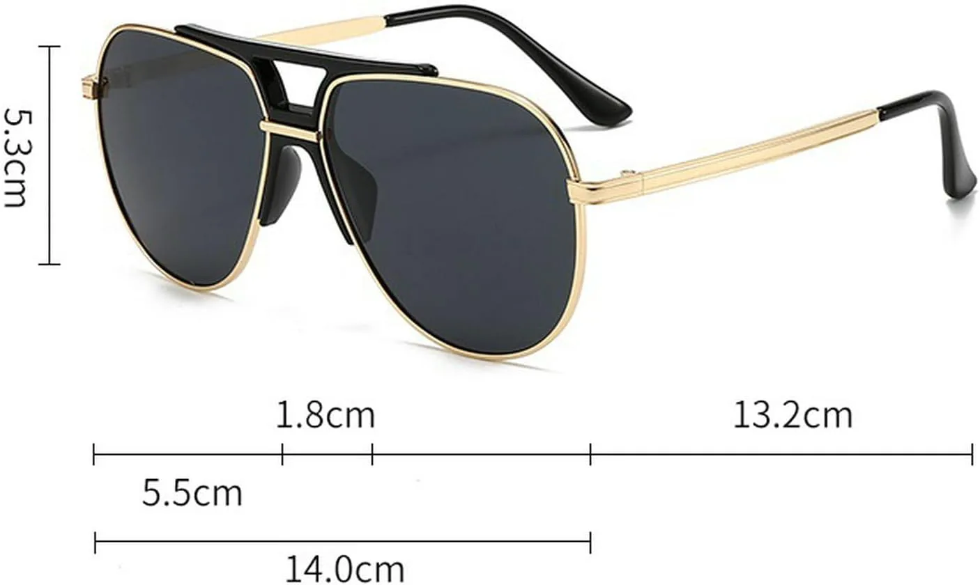 

Ретро-солнцезащитные очки-пилот для женщин и мужчин. Модные классические солнцезащитные очки в металлической оправе в стиле 70-х. Винтажные очки-пилот mincl, C3