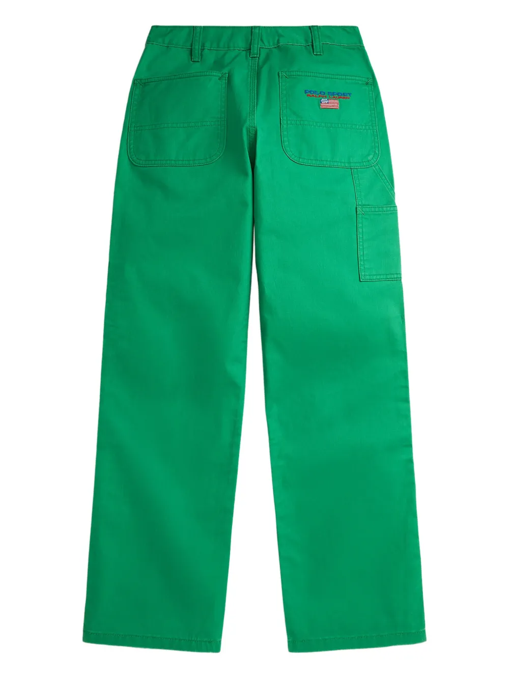 Джинсы с логотипом Polo Ralph Lauren Kids, зеленый — фото 2