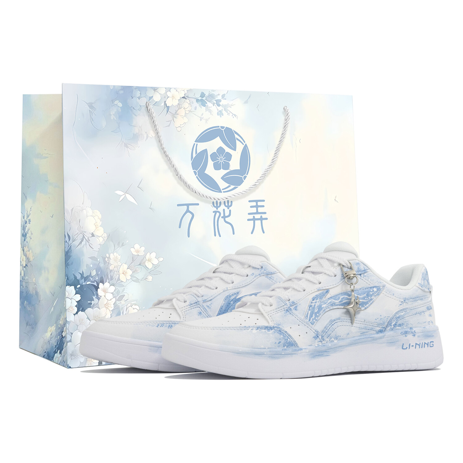 

Acer Truncatum устойчивые к истиранию поддерживающие низкие кроссовки для скейтбординга мужские LINING, белый