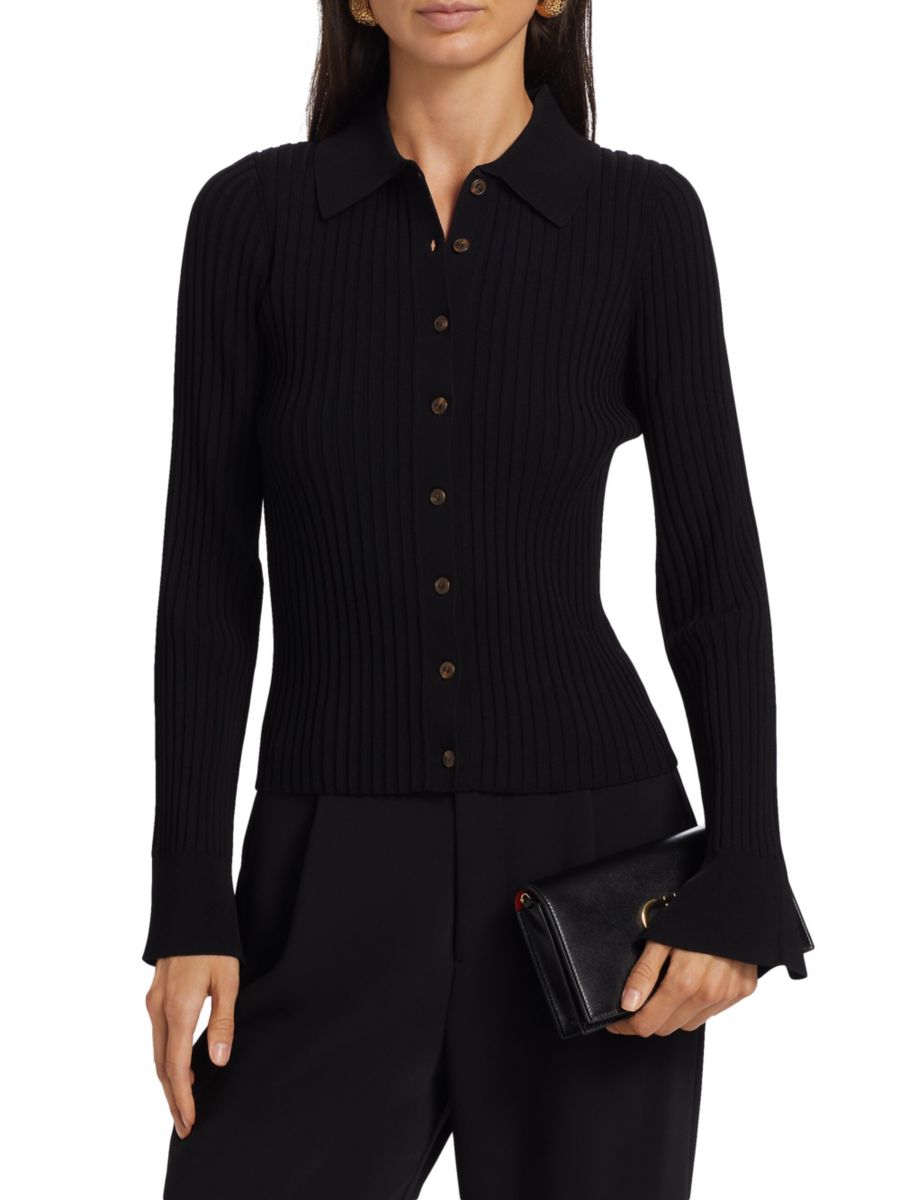 

Кардиган в рубчик If Only Studio, черный