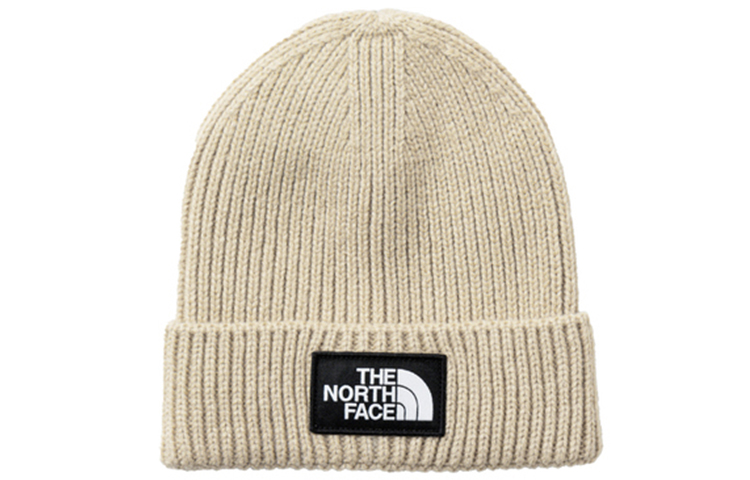 

Акриловая шапка унисекс цвета хаки THE NORTH FACE
