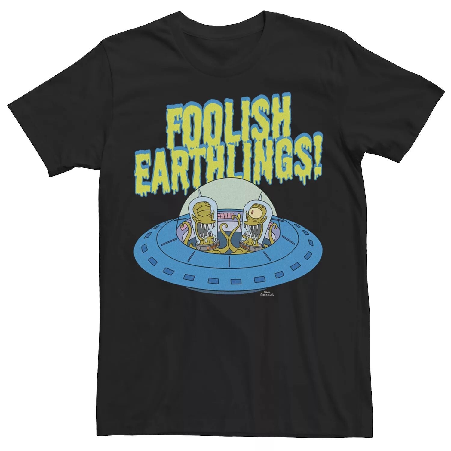 

Мужская футболка The Simpsons Kang & Kodos Foolish Earthlings Licensed Character
