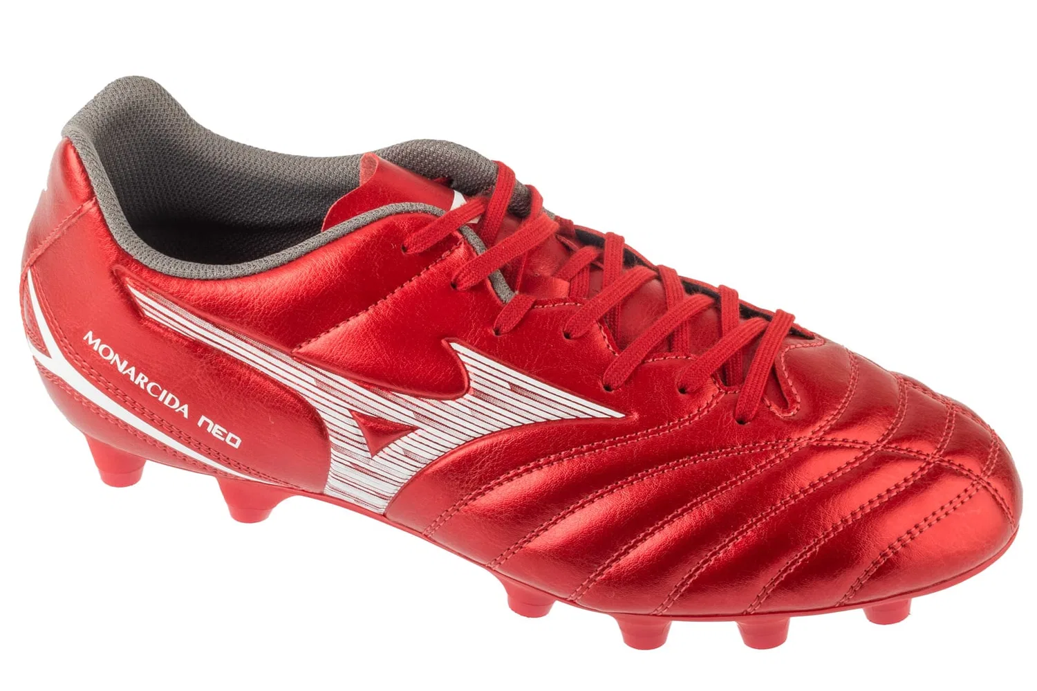 Футбольные бутсы, искусственная кожа, Mizuno, красный