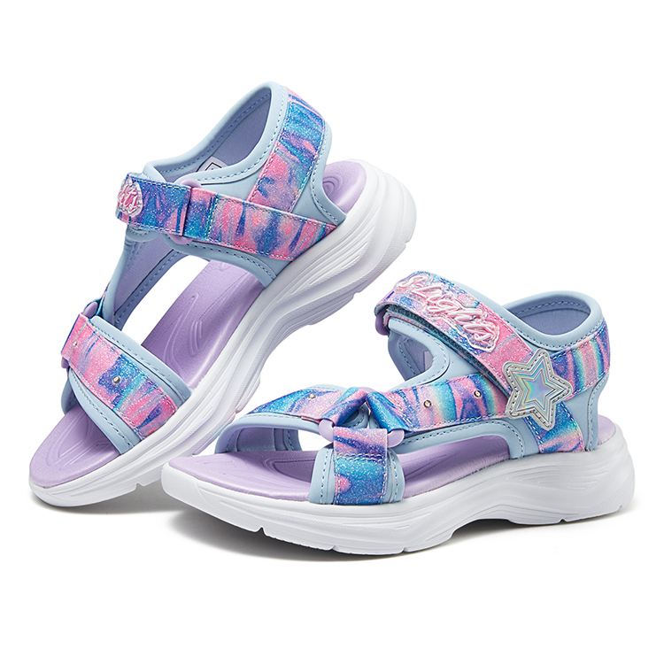 Детские сандалии Skechers, фиолетовый/синий/розовый — фото 3
