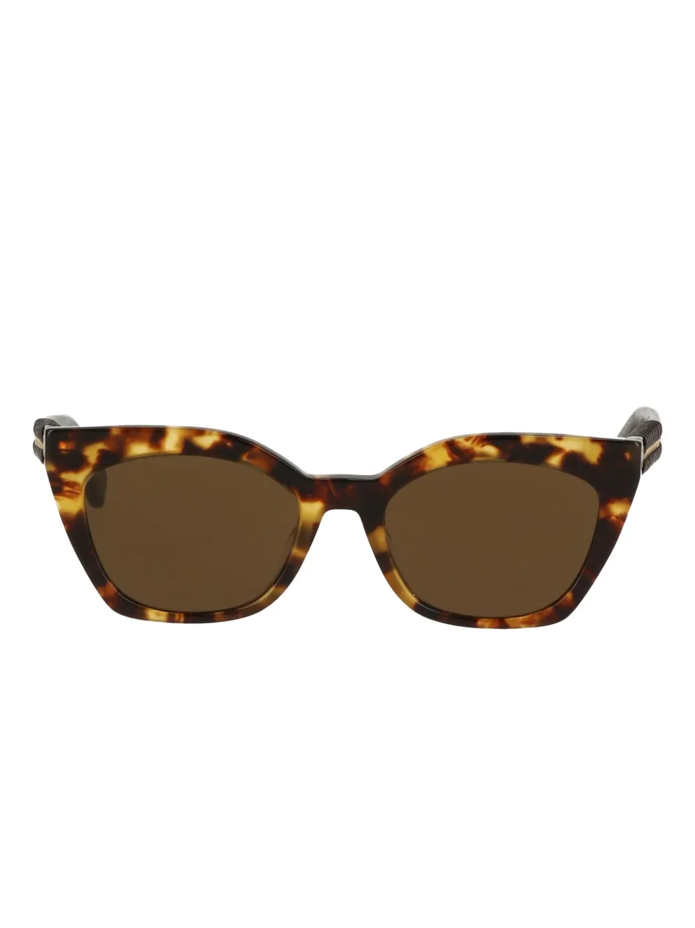 

Солнцезащитные очки Falabella в черепаховой оправе с цепочкой Stella McCartney Eyewear, серый