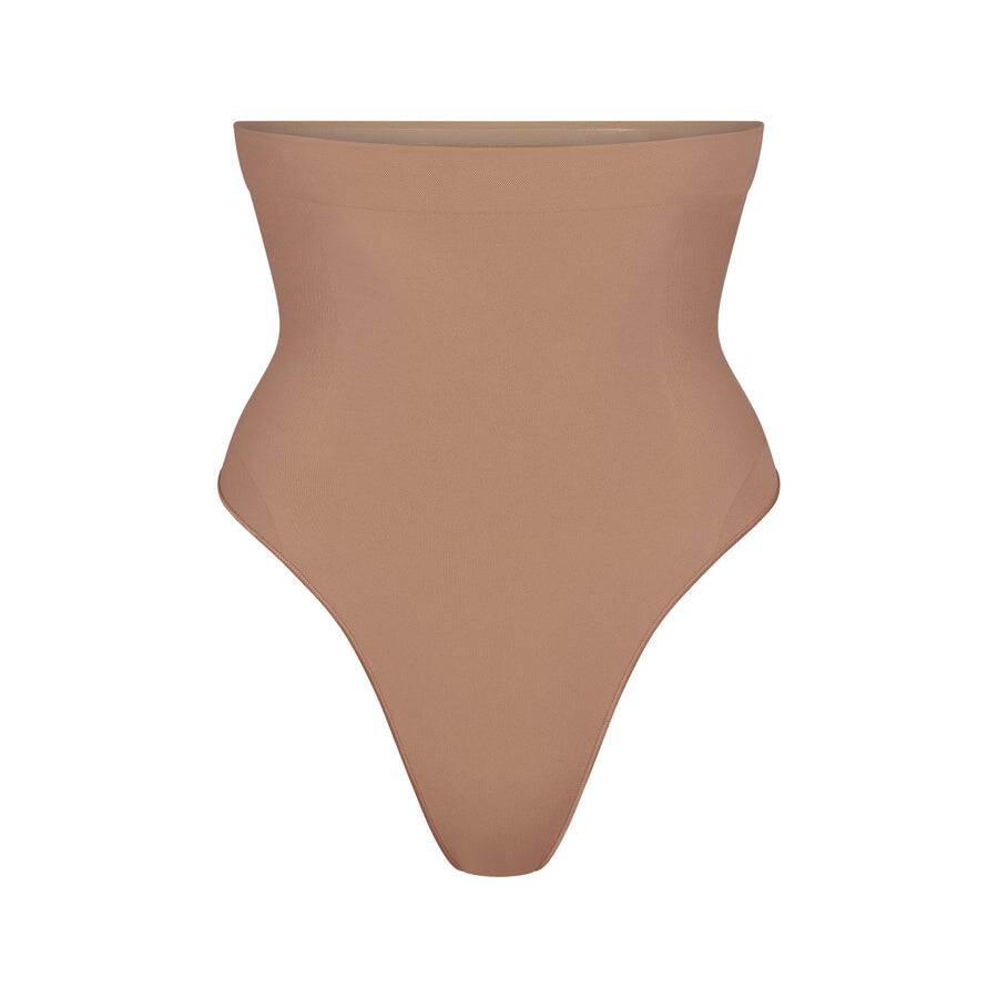 

Стринги с высокой талией SKIMS Seamless Sculpt, цвет Sienna
