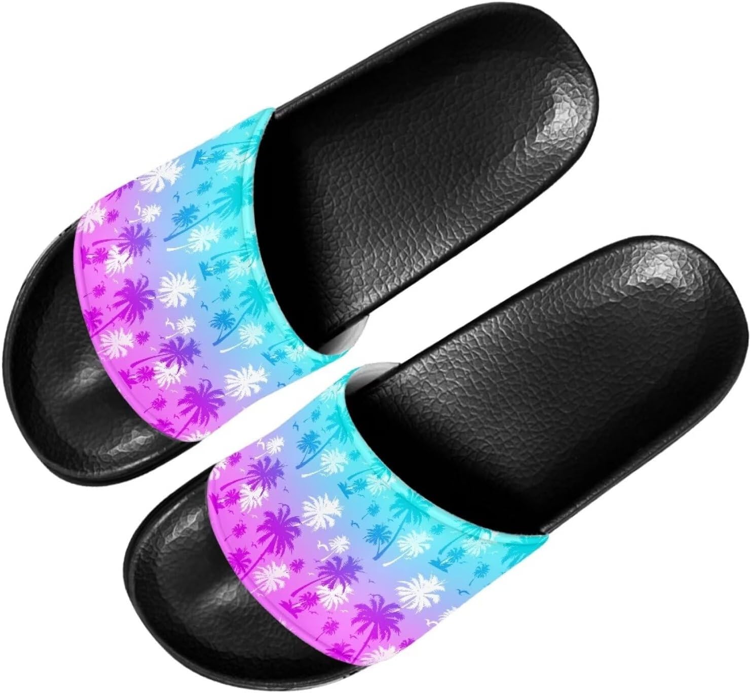 

Женские шлепанцы Forchrinse Bee, мужские домашние тапочки, нескользящие шлепанцы для душа, легкие плоские сандалии для пляжа и бассейна, Hawaiian Palm