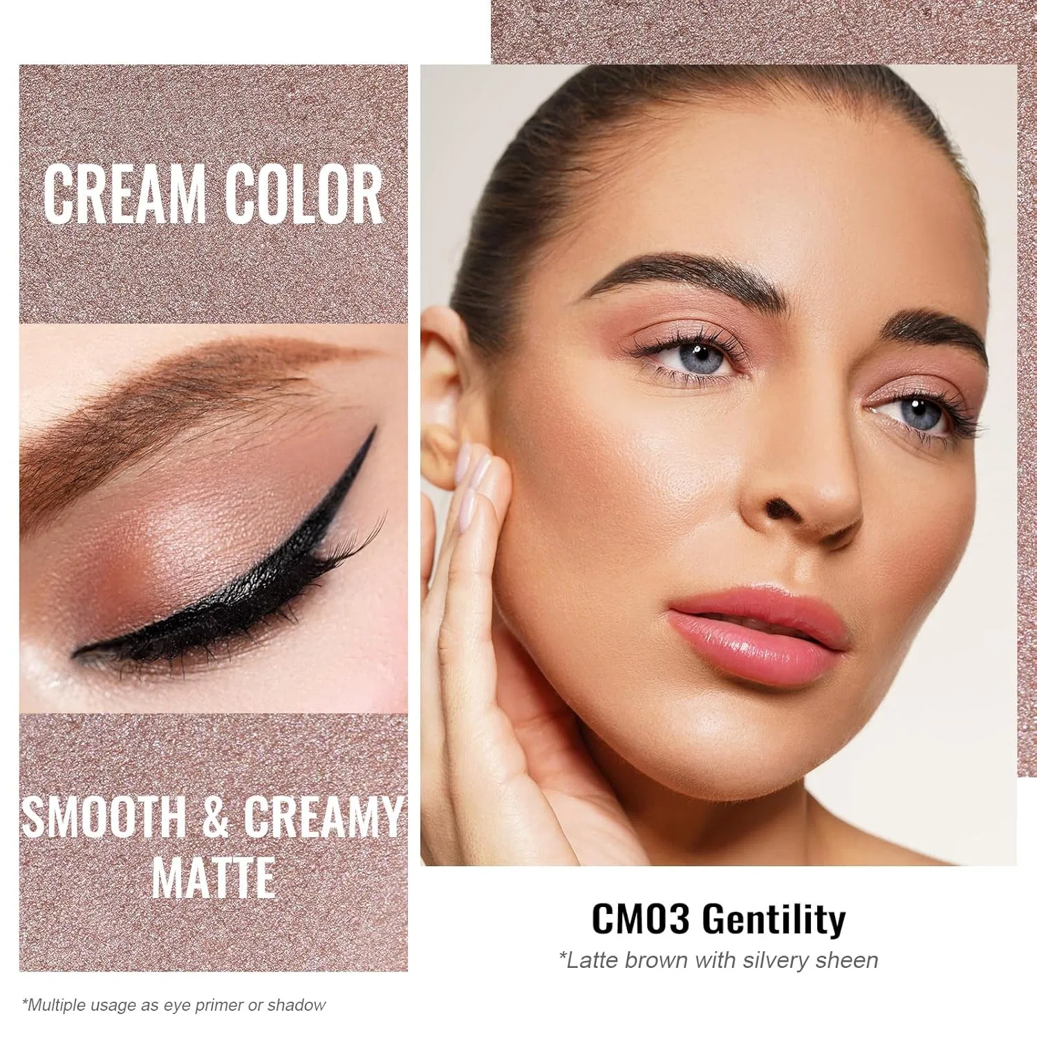 Матовые кремовые тени для век «Gentility» от Oulac Oulac, Cm03 Gentility — фото 2