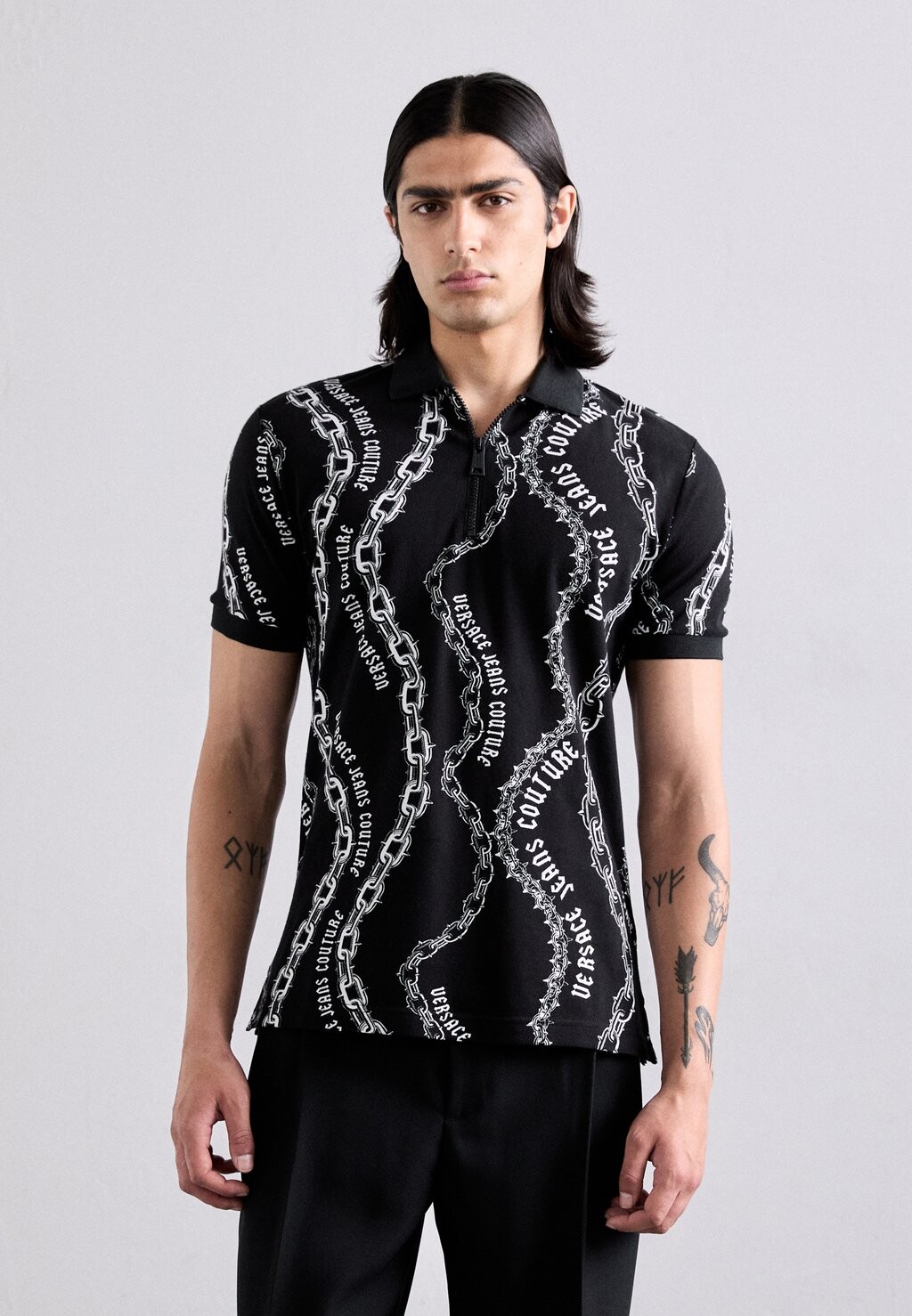 

Поло CHAIN Versace, черный